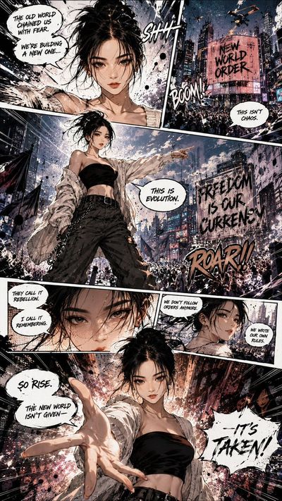 Cinematic Manga: A Hero's Transformation