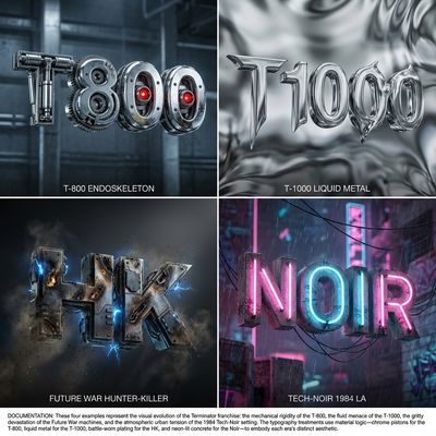 Terminators Reimagined: A 3D Typography Journey