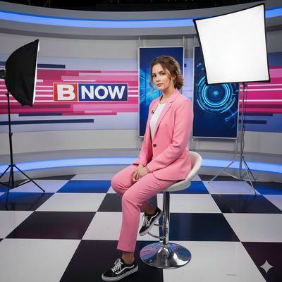 Chic Media Maven in Bubblegum Pink