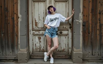 Vintage Streetwear Vibes at Sunrise