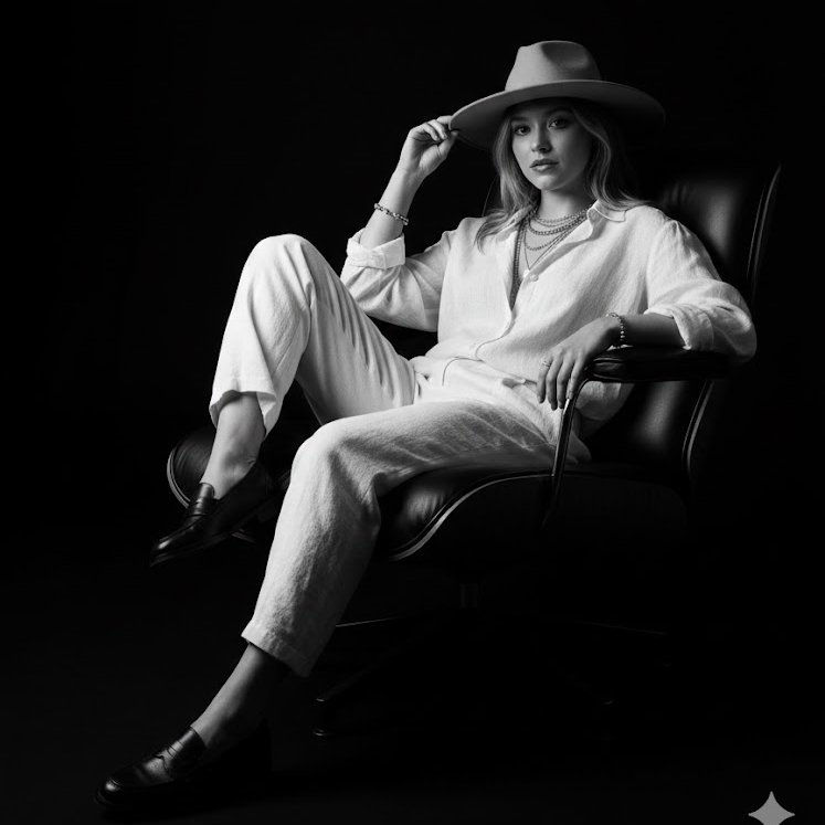 Elegance in Shadows: A Chiaroscuro Portrait