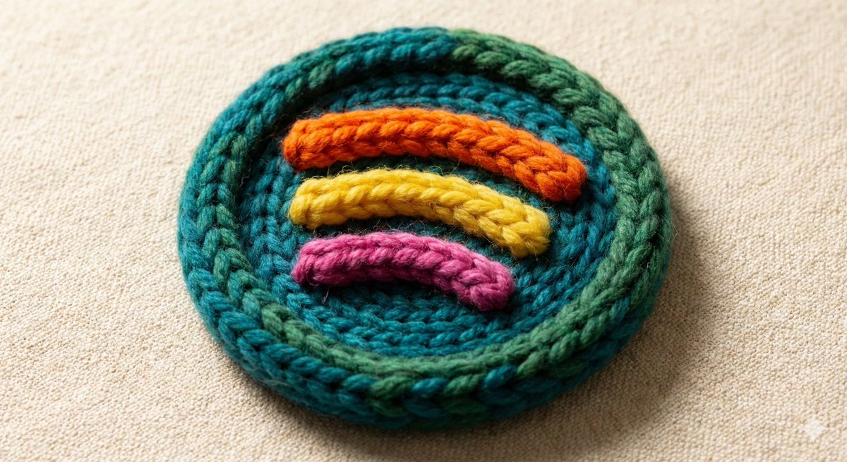 From Logo to Cozy: The Knitted Transformation