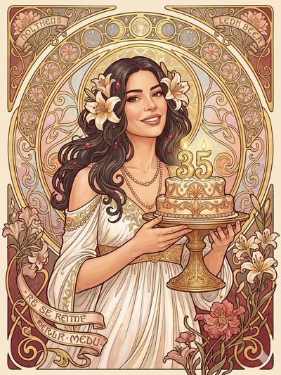 Radiant Elegance in Art Nouveau