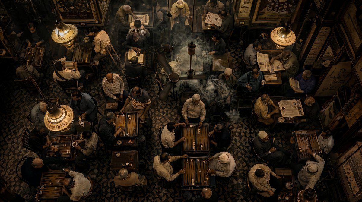 Evening Rituals in Cairo: A Café Alive with Tradition