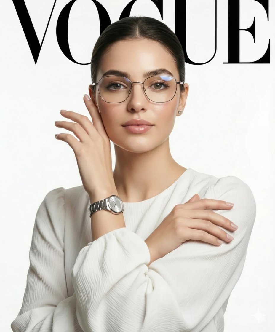 Elegance in Minimalism: A Vogue-Inspired Portrait