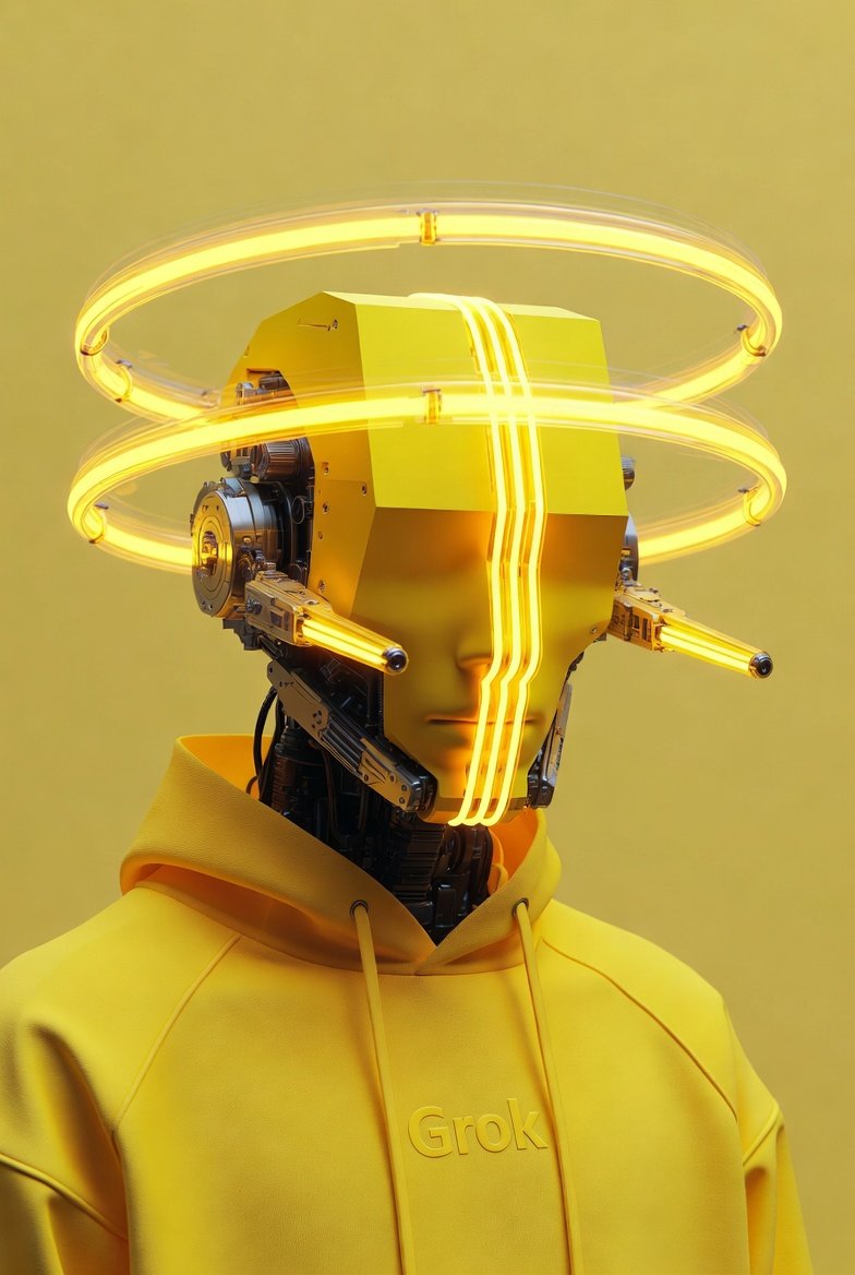 Grok: The Futuristic Cyborg Redefining AI Visuals