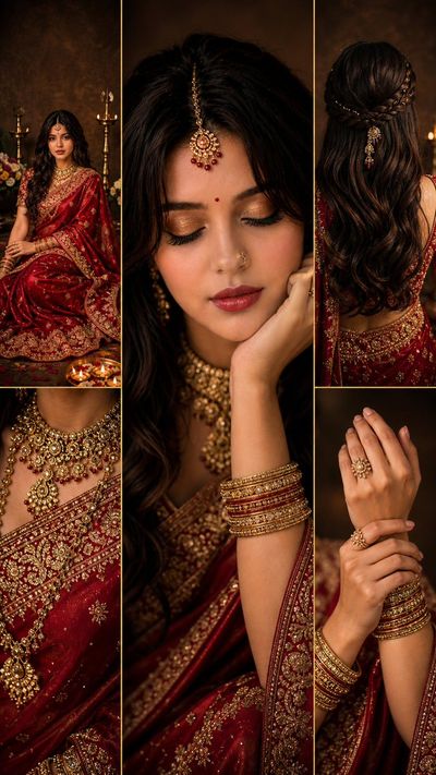 A Bride Cloaked in Tradition and Elegance