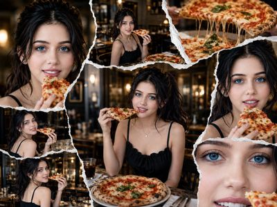 Savoring Style: A Pizza-Centric Café Moment