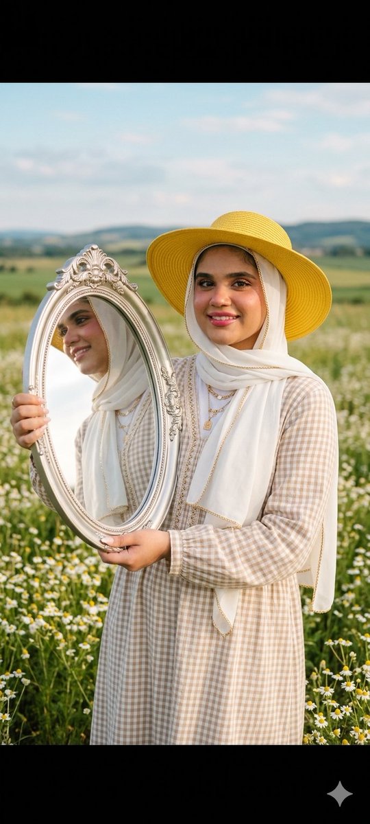 Reflections of Serenity in Chamomile Fields