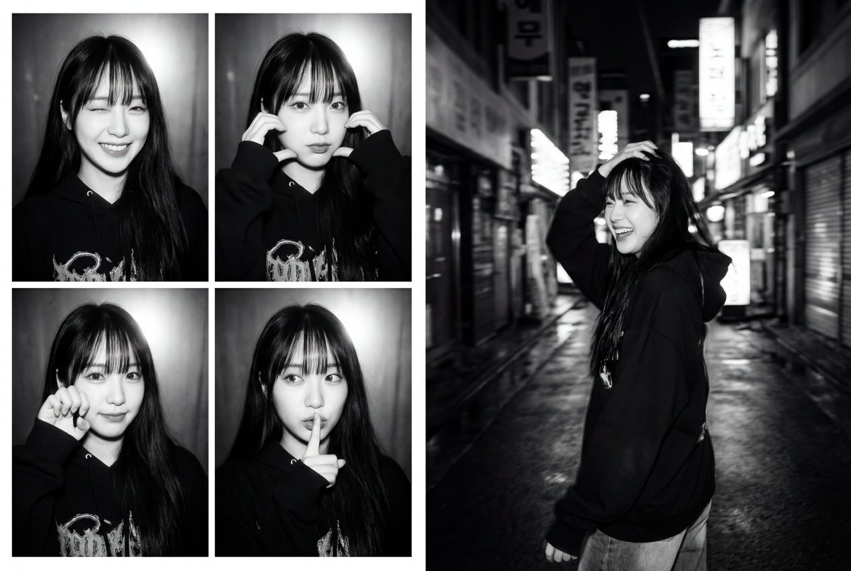 K-Pop Collage: Urban Glamour in Motion