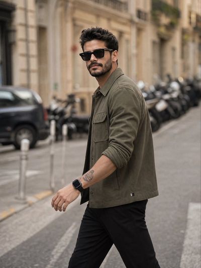 Urban Elegance: A Candid Moment in Style