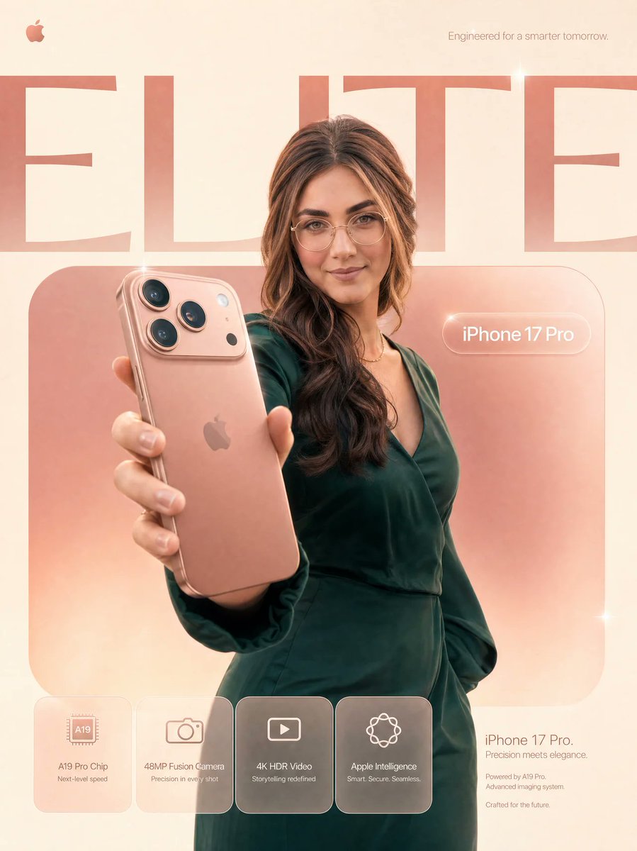 iPhone 17 Pro Rose Titanium Showcase