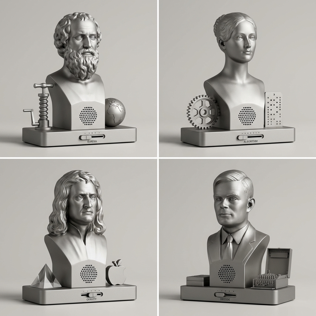 Famous Minds in Precision Machined Busts