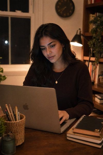 Focused and Ready: Mobile vs Laptop Content Creation