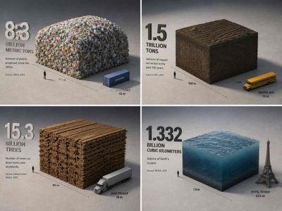 A clay block visualizes a single metric beside a human silhouette