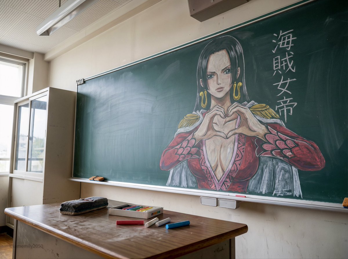 Chalkboard Dreams: Boa Hancock Comes to Life