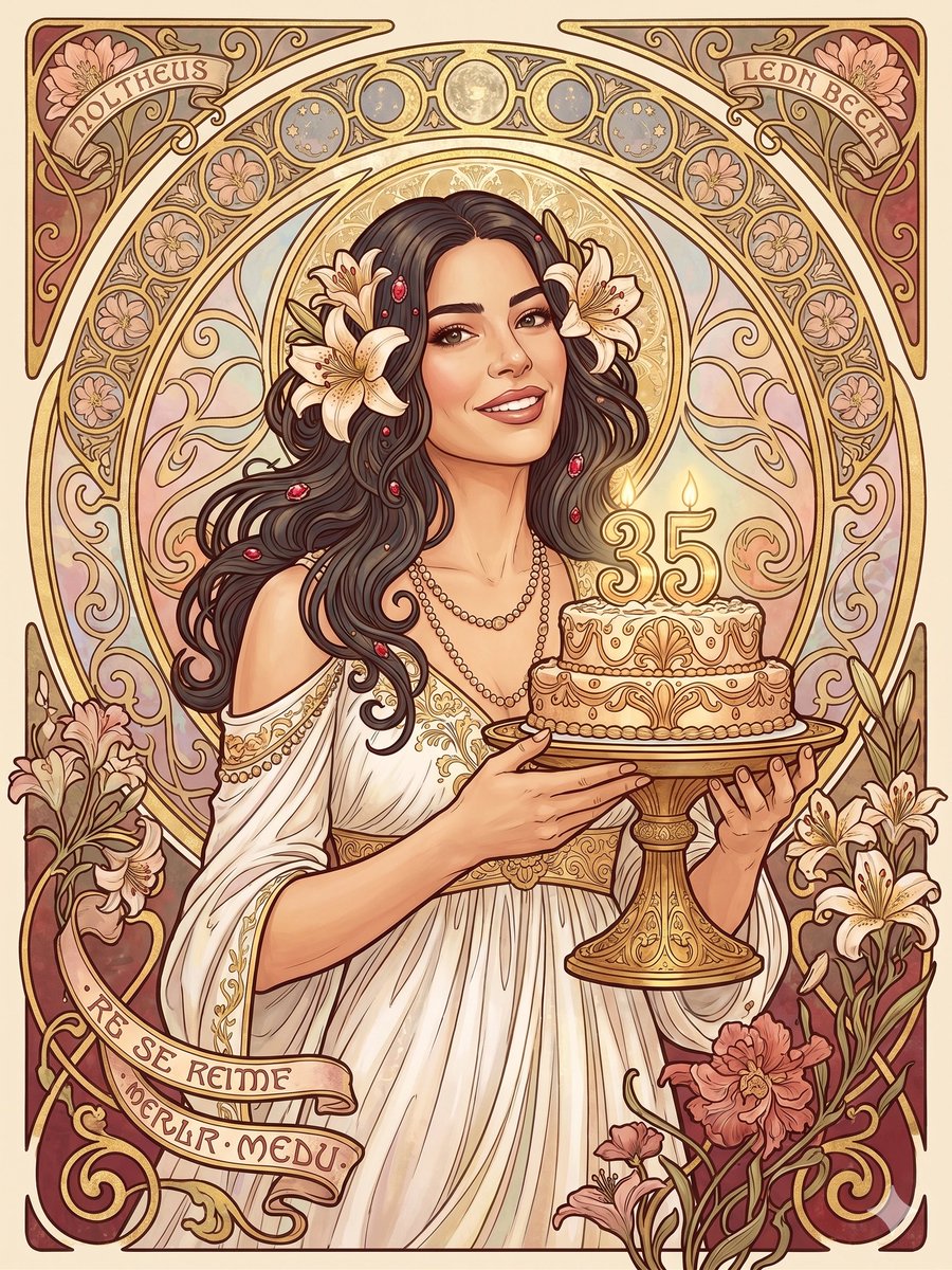 Radiant Elegance in Art Nouveau