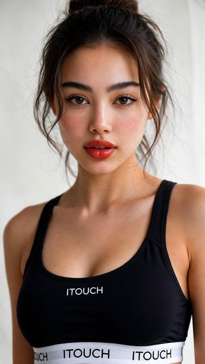 Ultra-Realistic Studio Portrait of a Confident Young Woman