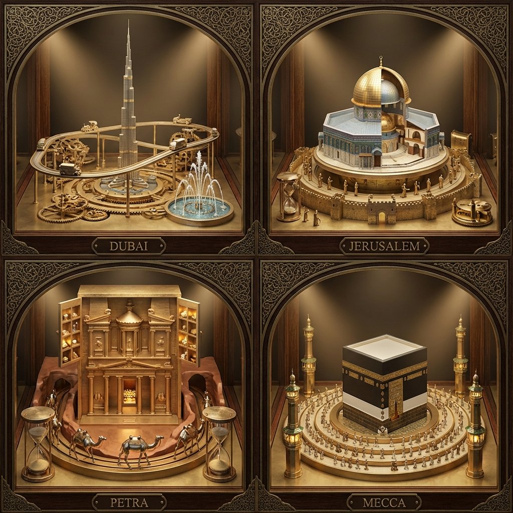 Timeless Wonders: Middle Eastern Cities as Clockwork Art