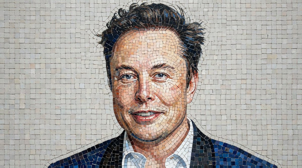 Intricate Mosaic Portrait with Tile Detail