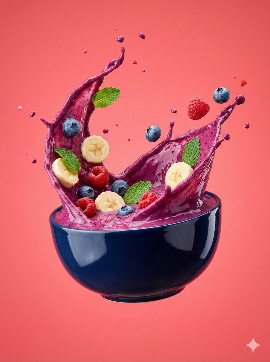Sublime Smoothie Splashes: A Visual Feast