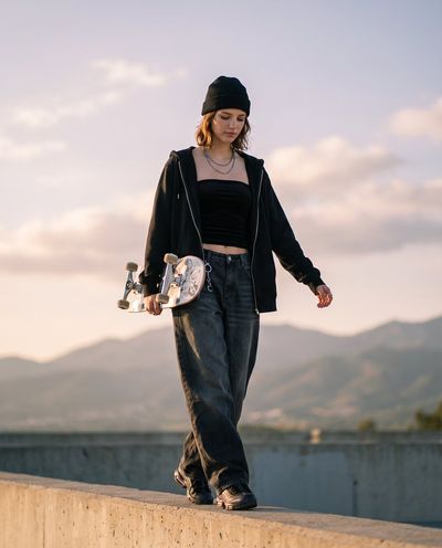 Golden Hour Skateboard Serenity