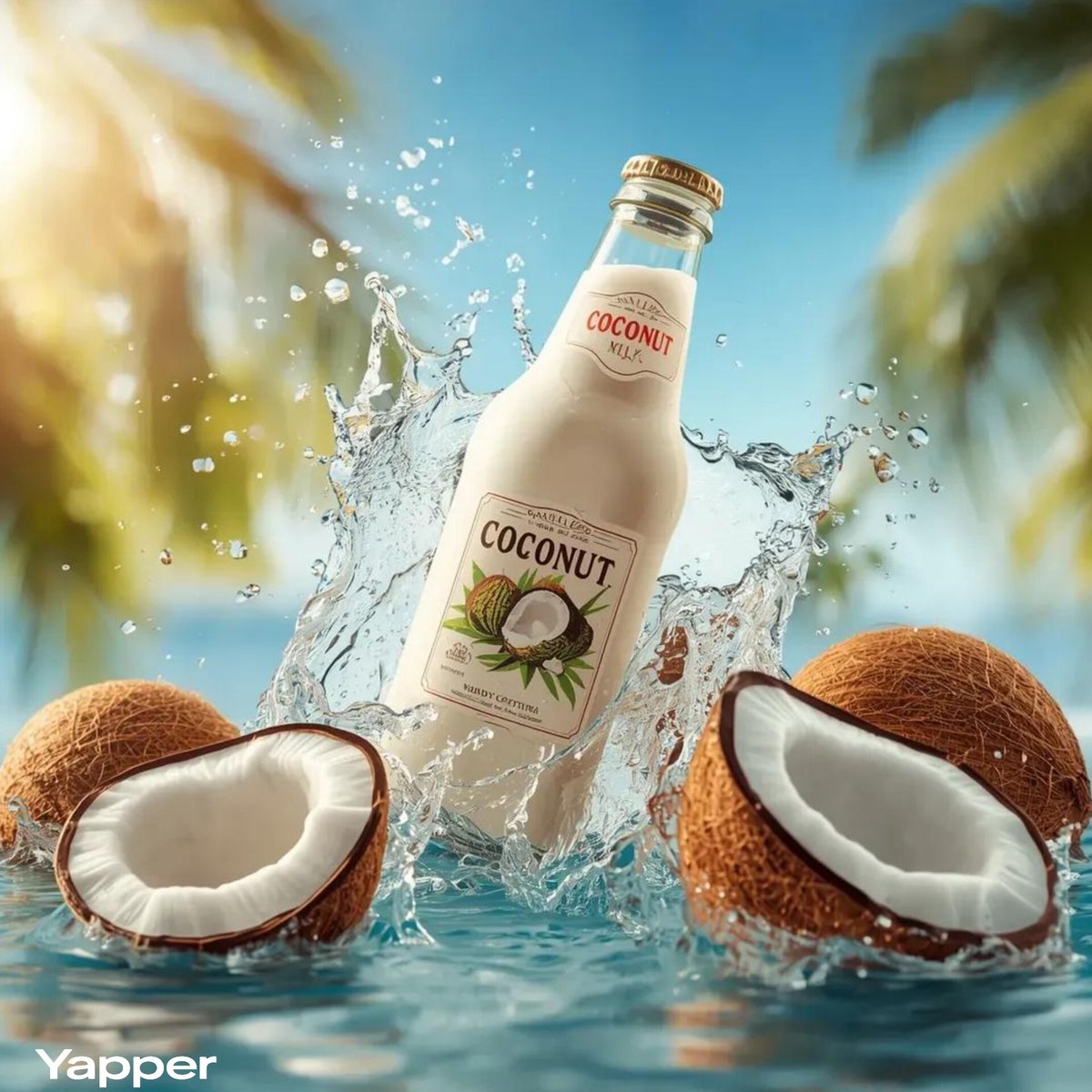 Tropical Coconut Milk Splash