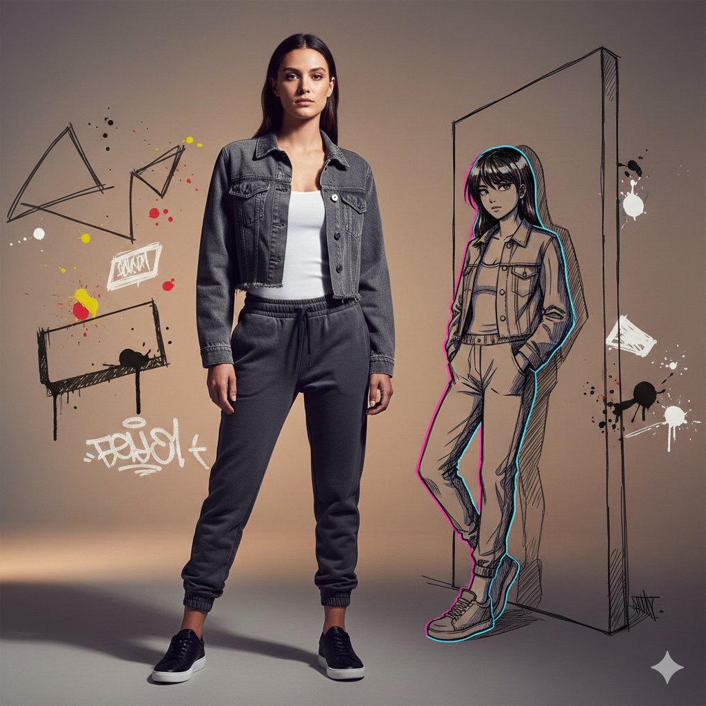 Urban Elegance: Anime Graffiti Unleashed