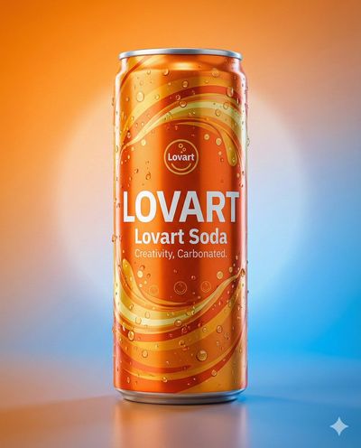 Lovart Soda: Creativity, Carbonated in 8K Glow