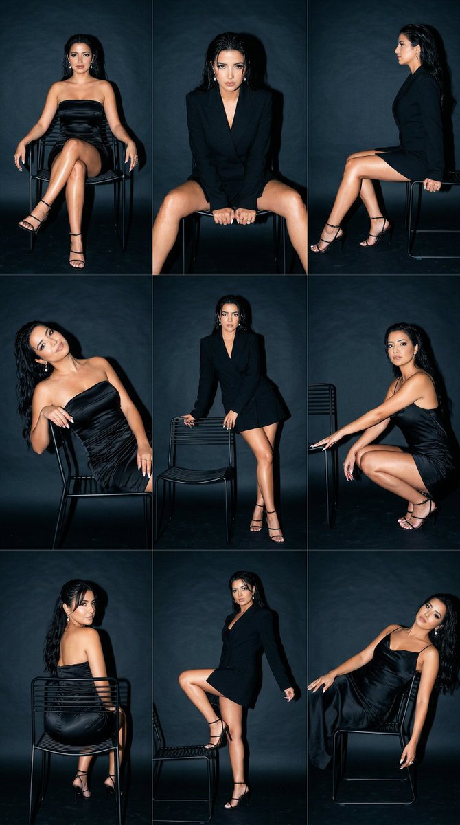 Ultra-Realistic 3x3 Fashion Editorial Grid Featuring a Single Model in Varied Luxury Looks