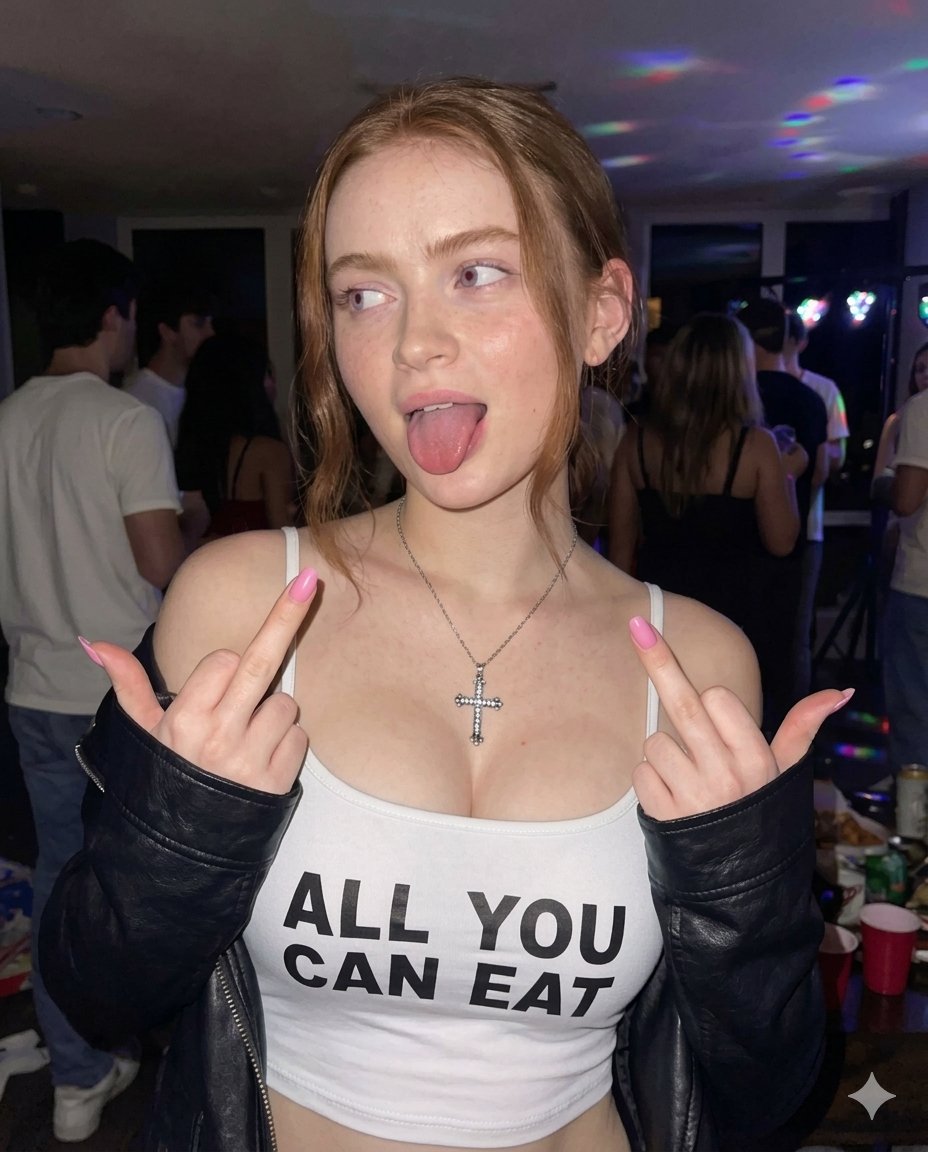 Rebel Spirit at a Neon-Lit House Party