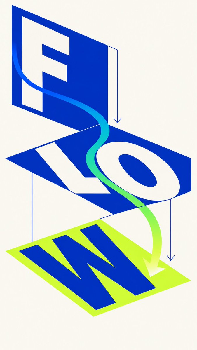 Four vertical posters show typography as geometric visual concept