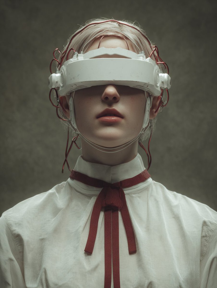 Futuristic Elegance: Cybernetic Portrait