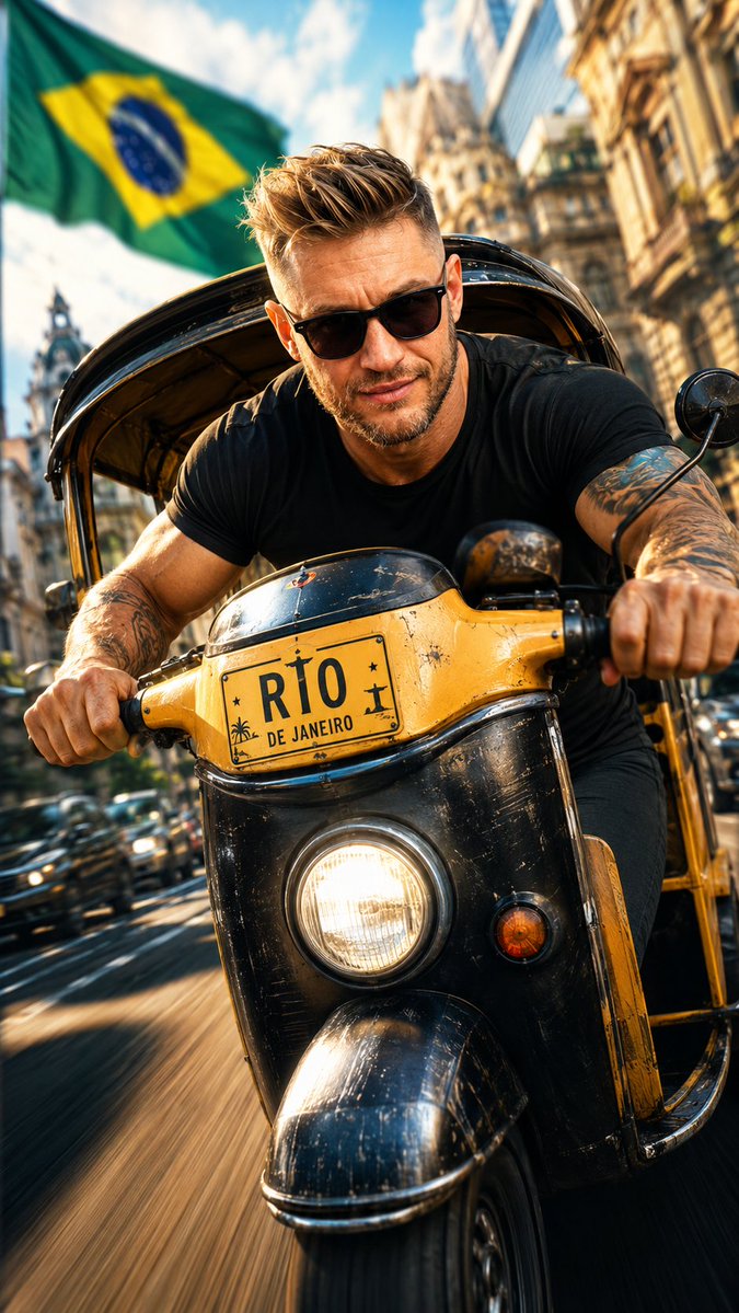 Rogue Rider: Turbo Rickshaw Through Rio Streets