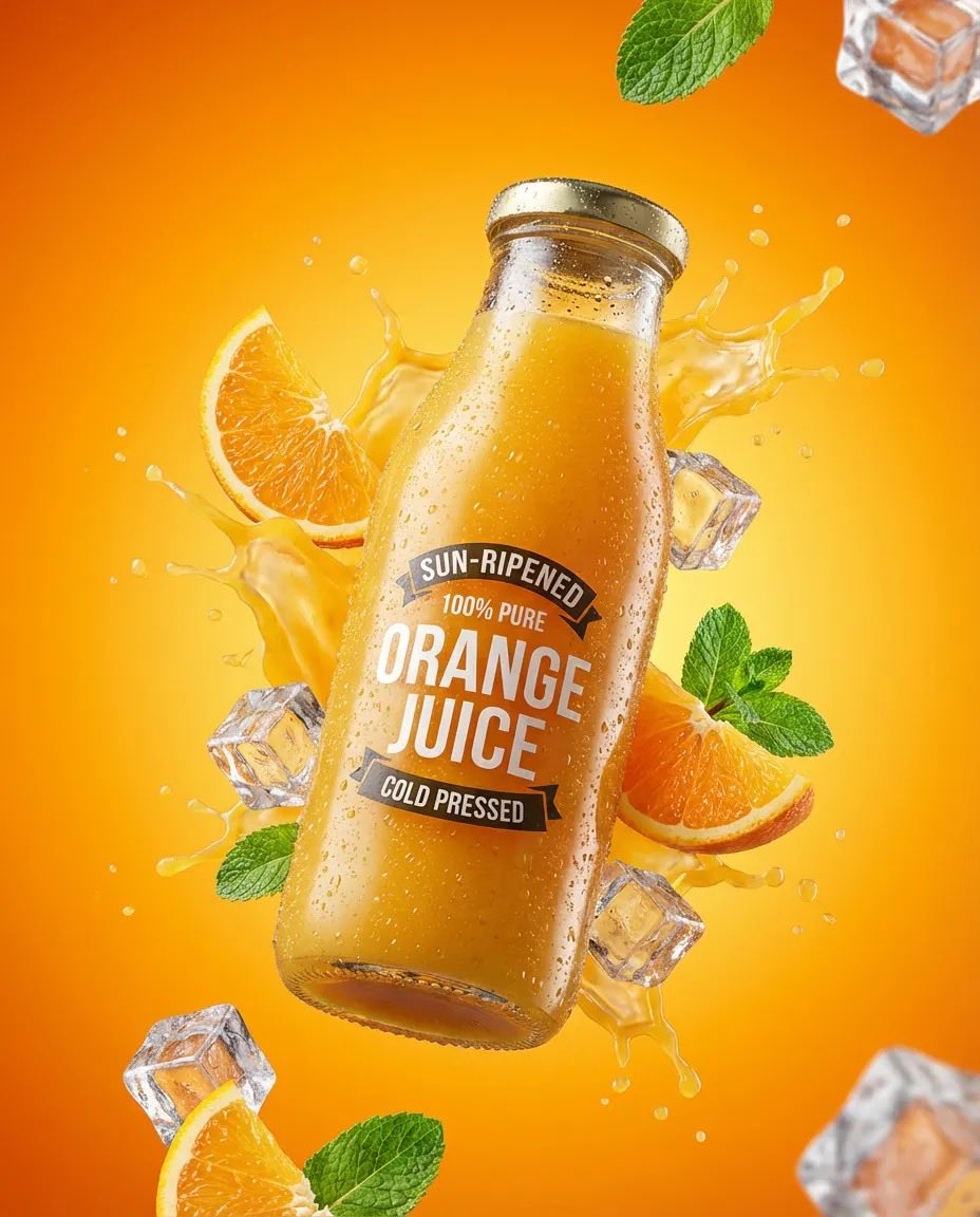 Refreshing Citrus Elegance in Motion