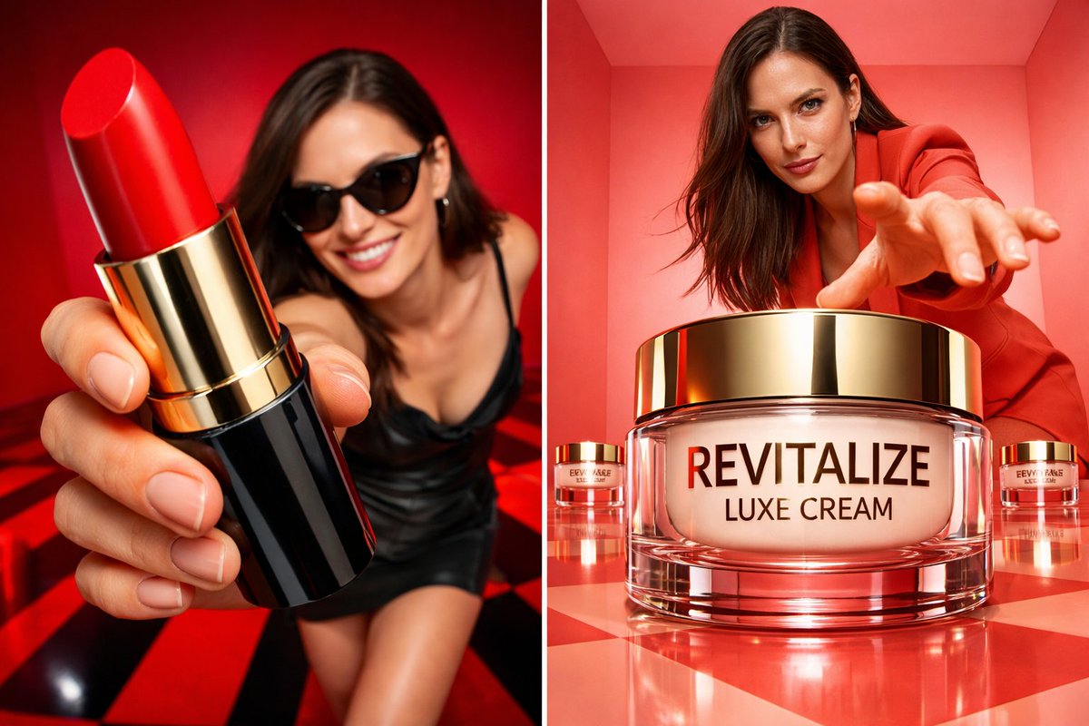 Bold Beauty in Focus: A Photorealistic Fashion Campaign