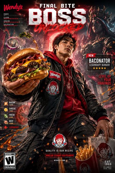 Epic Flavor: Wendy's Game Cover Poster
