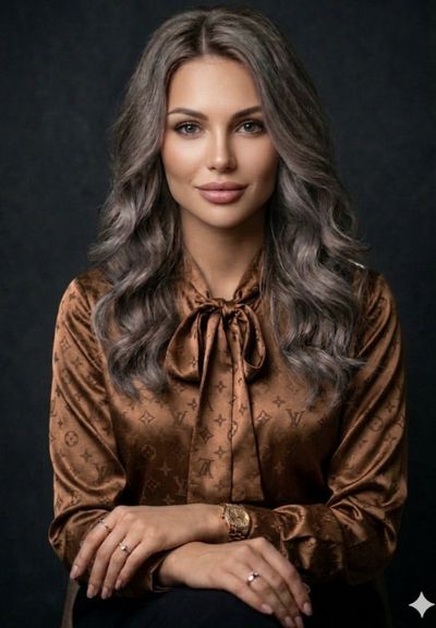 Sophistication in Satin: A Portrait of Poise