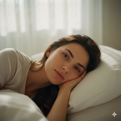 Golden Dreams: A Serene Morning Portrait