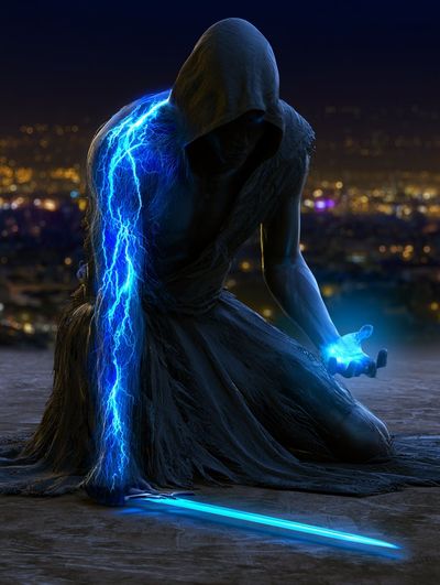 The Arcane Sentinel in Shadows