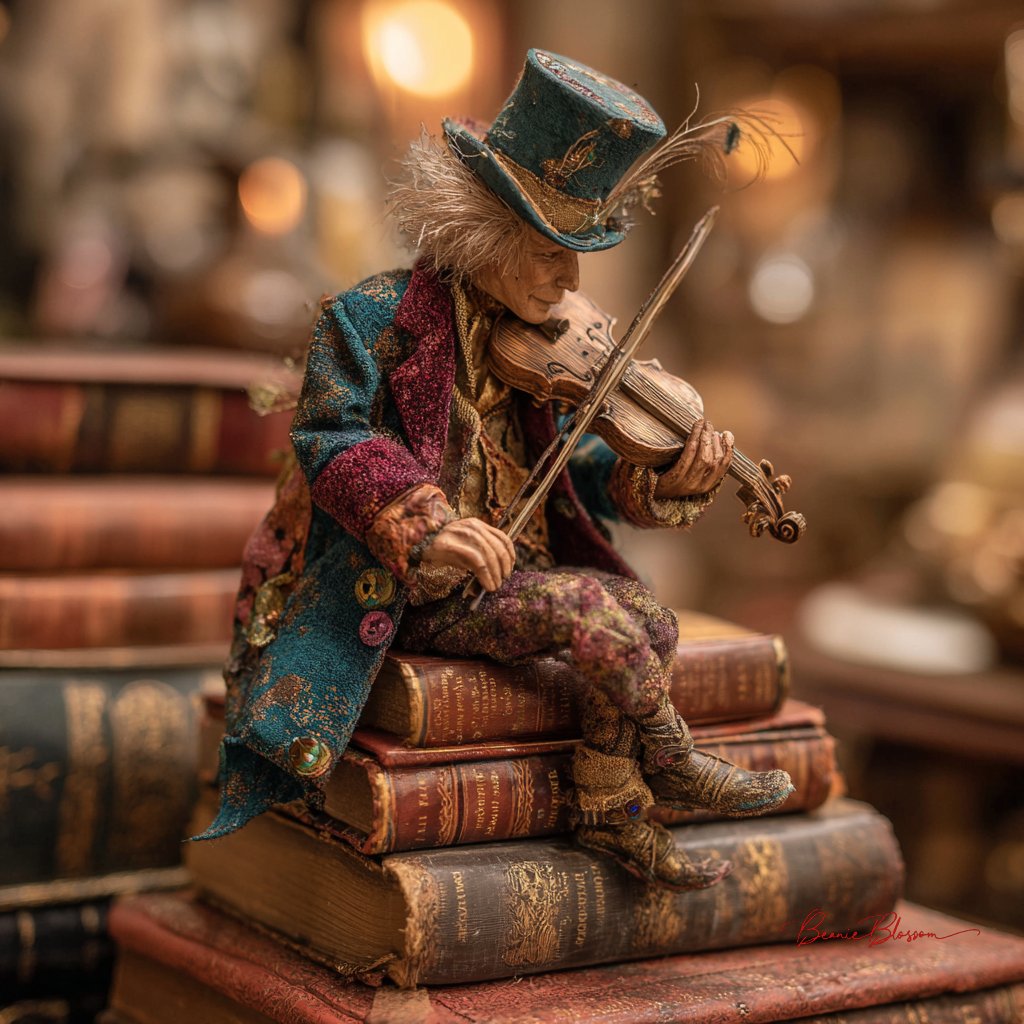 Whimsical Symphony Amongst Vintage Pages