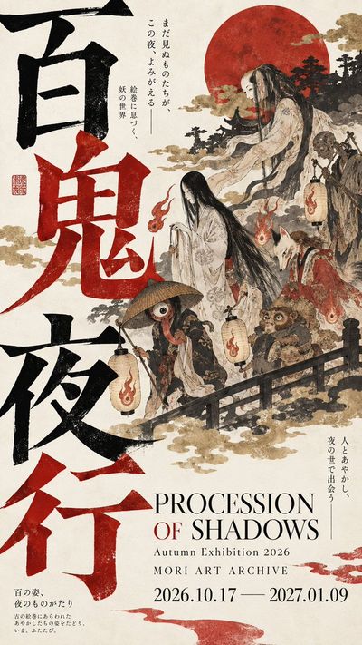 Designing a Japanese Museum Exhibition Poster with Traditional Art and Modern Typography
