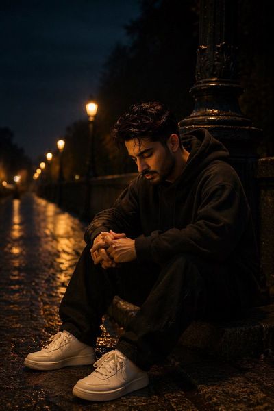 Solitude Under Streetlight