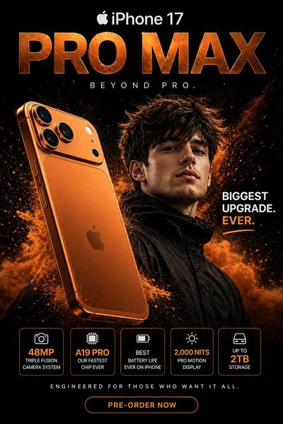 Power Meets Precision: iPhone 17 Pro Max Poster