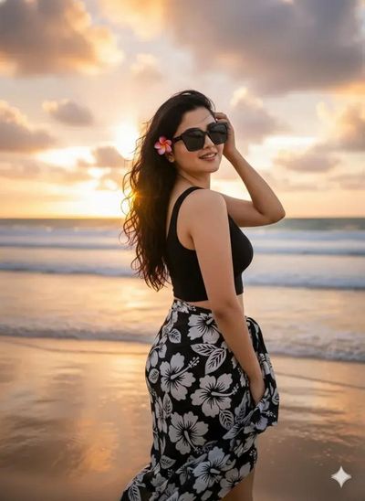 Golden Hour Vibes: Tropical Sunset Beauty