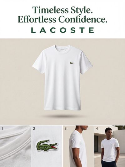 Lacoste's Timeless Elegance: A Premium Ad Concept