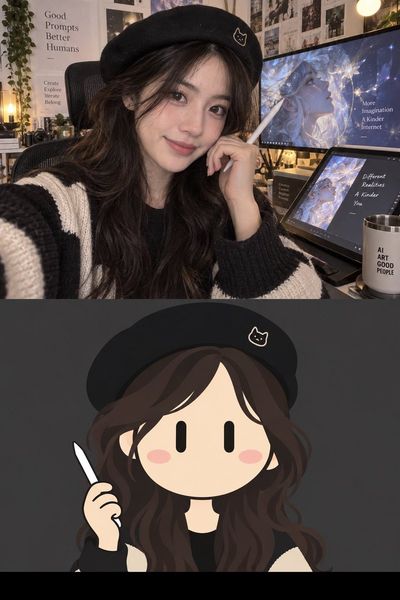 Transforming Character Design into a Minimalist 2D Avatar