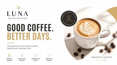 Modern social media graphic for a premium brand campaign