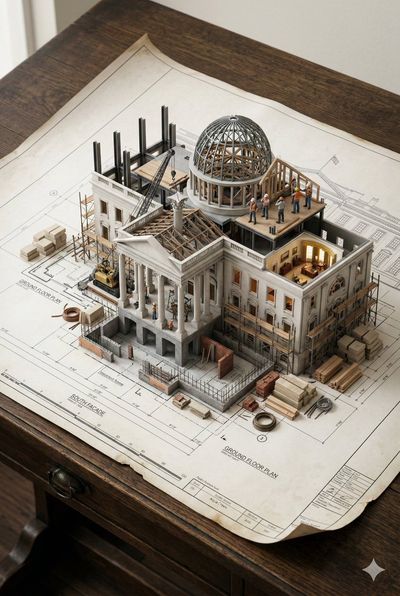 Blueprints Come to Life in 3D Diorama