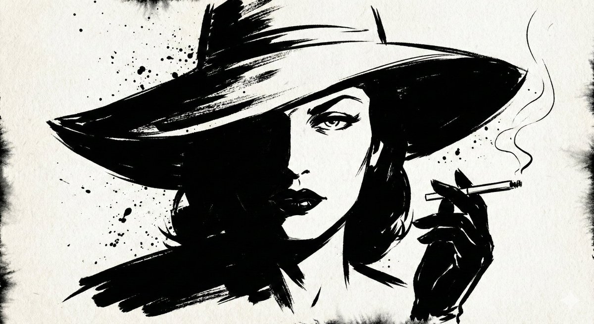 Inkstorm Noir: Shadows of Expression